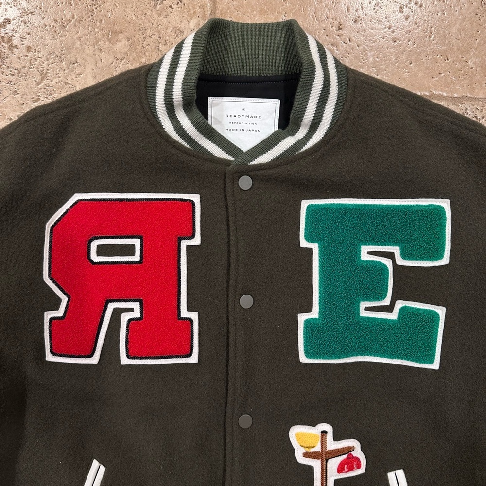 Readymade Chair Logos Varsity Lettermen Green Jacket - Picture 6 of 14